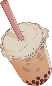90s Anime Milk Tea with Pearls